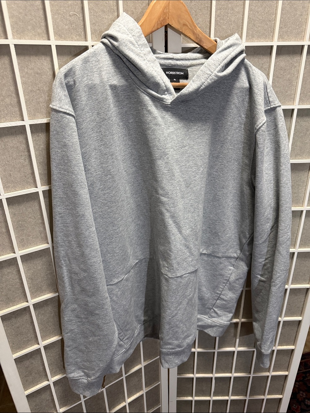 NORDSTROM LIGHT GRAY HOODED PULLOVER💥